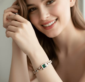 Emerald Crown Luxury Bangle