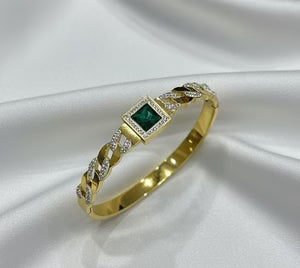 Emerald Crown Luxury Bangle